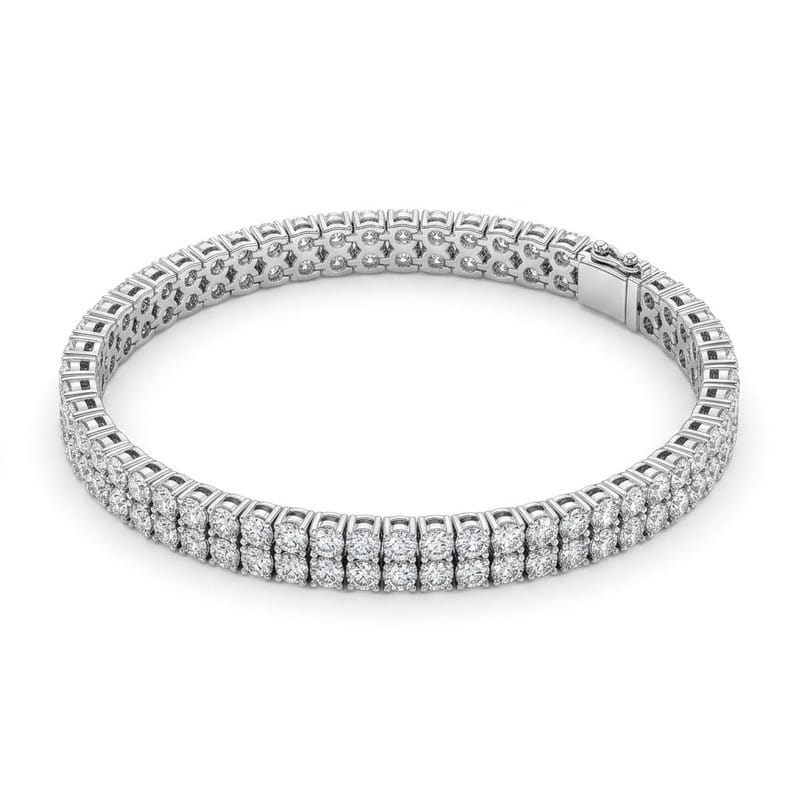 Pulseira Riviera Dupla Rodio