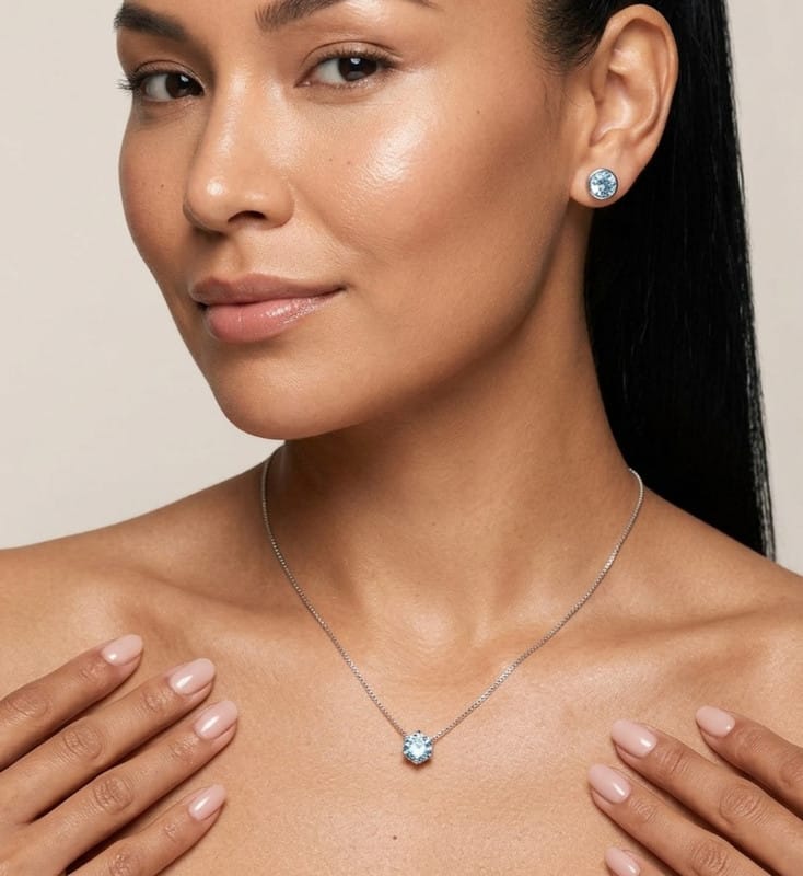 Conjunto Ponto de Luz Safira