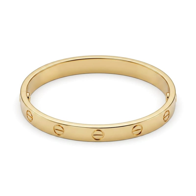 Bracelete Insp. Cartier Banho Ouro