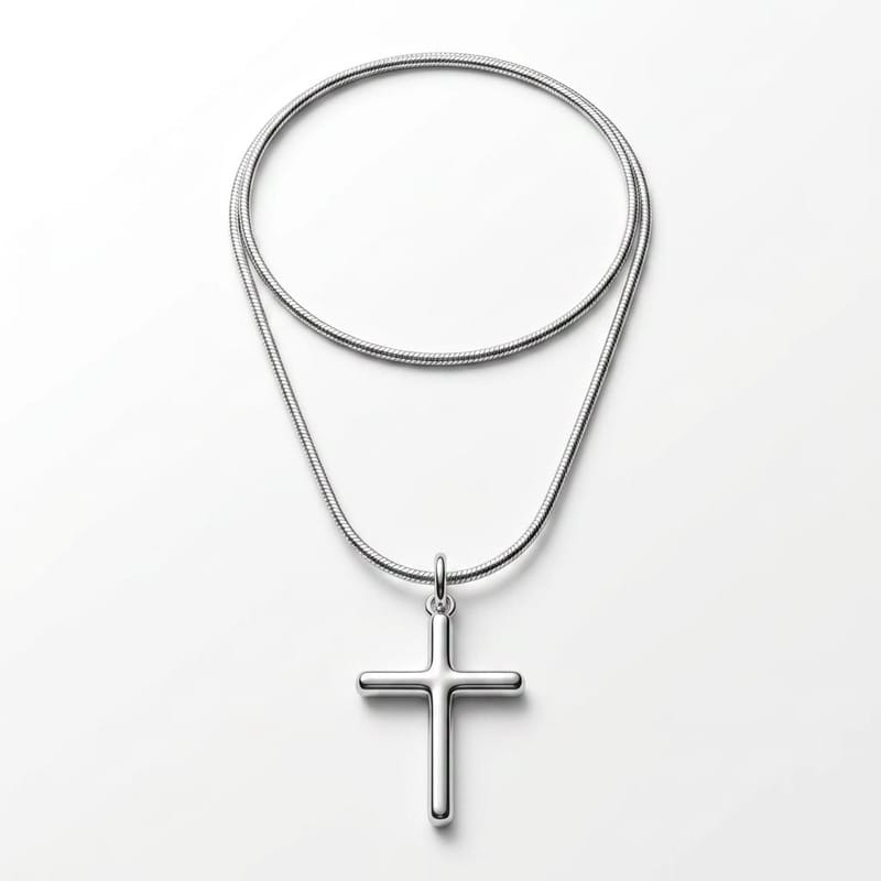 Colar Cruz Prata 925