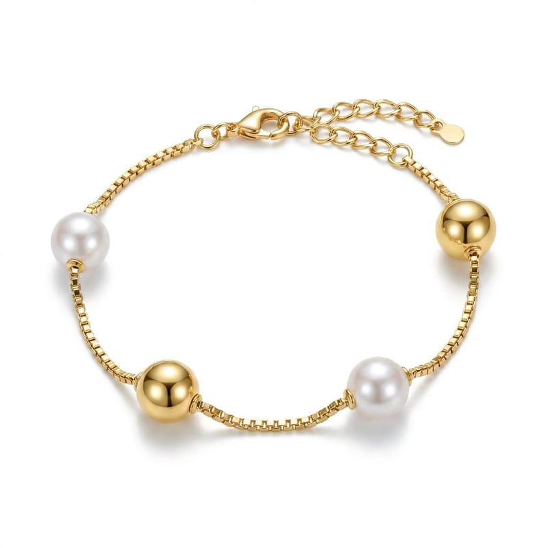 Pulseira Veneziana com Pérolas Shell