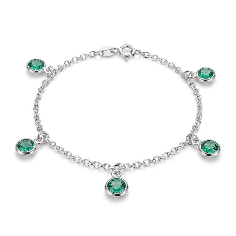 Pulseira Pedras Verdes