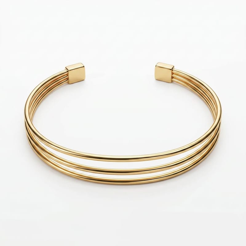 Bracelete Triplo Banho Ouro